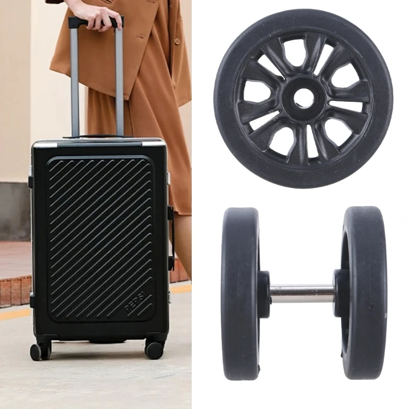 8Pcs 55x11mm Suitcase Luggages Double Swivels Castors Repair Kits Easy to Install for Replacement Luggages