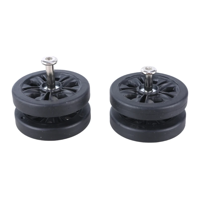 8Pcs 55x11mm Suitcase Luggages Double Swivels Castors Repair Kits Easy to Install for Replacement Luggages