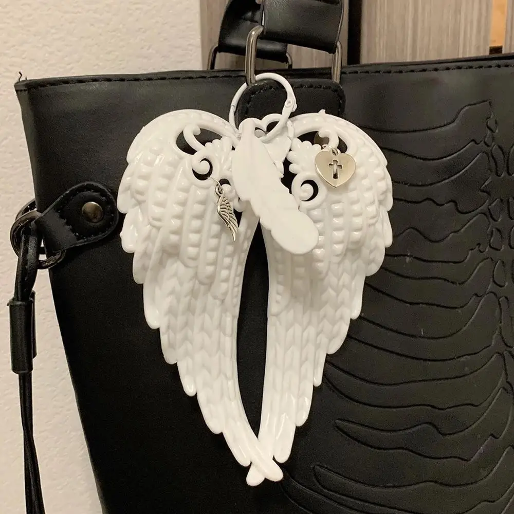 Creative Angel Wing Keychain Pendant Versatile Bag Pendant Y2k White Wing Keyring Exquisite Backpack Decor Accessories Gifts