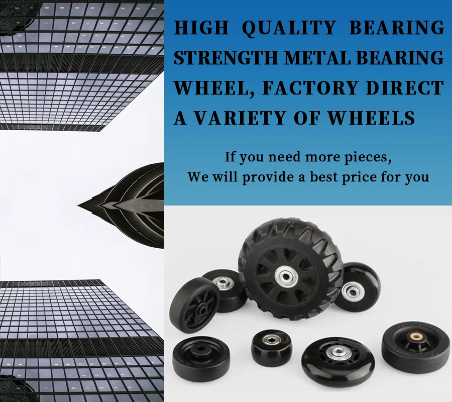 Traveling Luggage Wheels Repair Suitcase Accessories Fashion New Universal Wheels Replacement 360 Spinner Luggage Casters