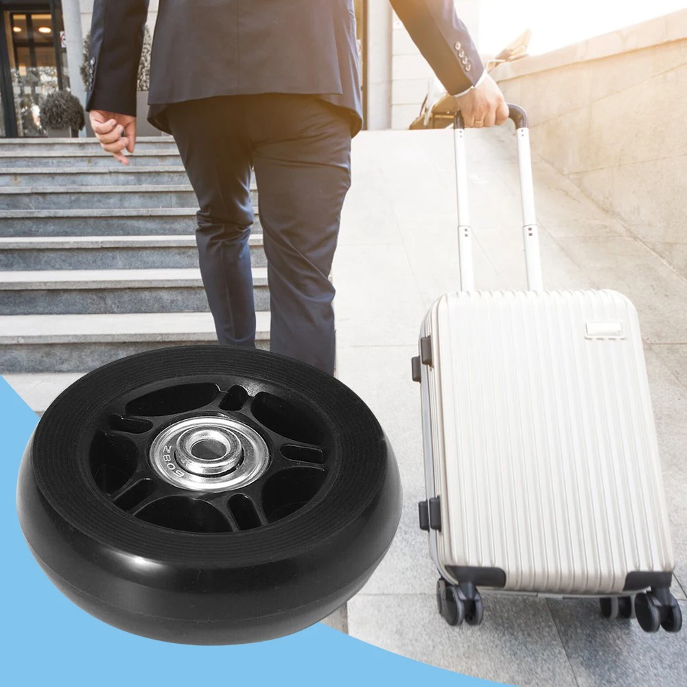 Suitcase Parts Axles Silent Travel Luggage Wheels with Metal Bearings Resistant Wheels Casters Repair Kit Replacement Axles