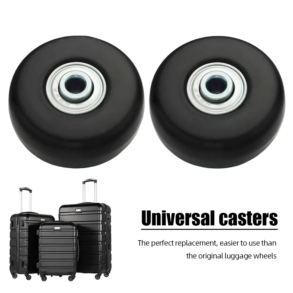 Suitcase Parts Axles Silent Travel Luggage Wheels with Metal Bearings Resistant Wheels Casters Repair Kit Replacement Axles
