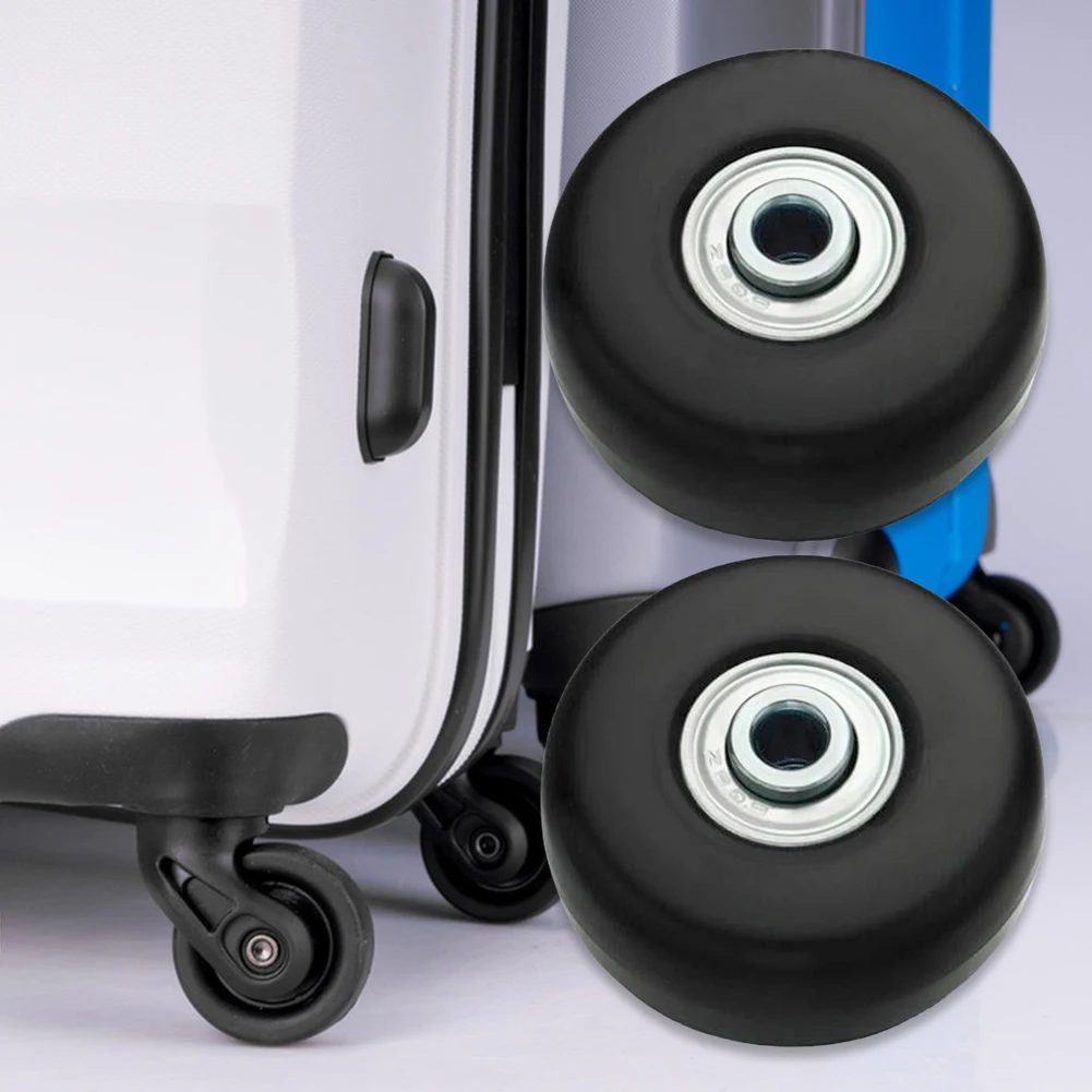 Suitcase Parts Axles Silent Travel Luggage Wheels with Metal Bearings Resistant Wheels Casters Repair Kit Replacement Axles