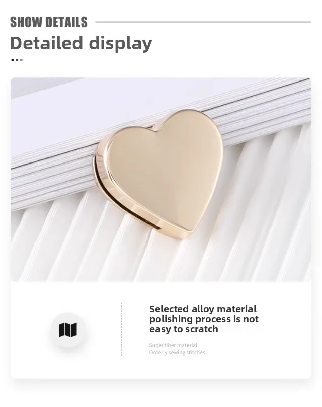Letters DIY metal hardware badge for women's bags durable fashion high quality love bee star bag accessories