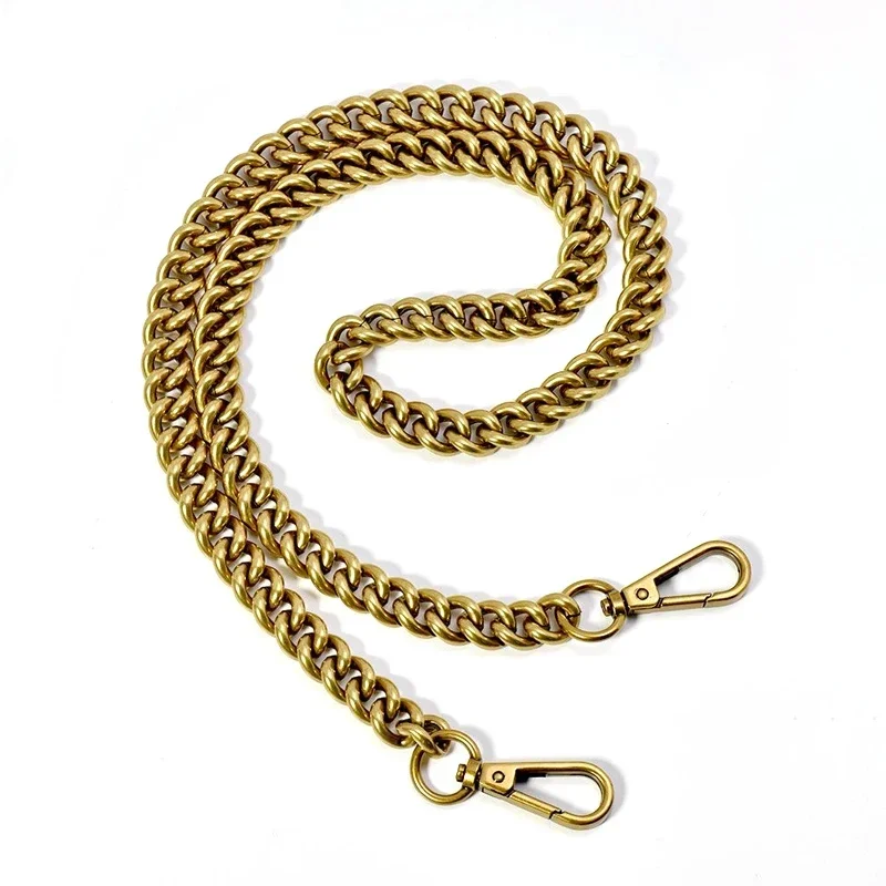 120cm Metal Aluminum Bag Chain Replacement Parts Accessories for Hand-Woven Shoulder Handbag DIY Handmade Detachable Straps
