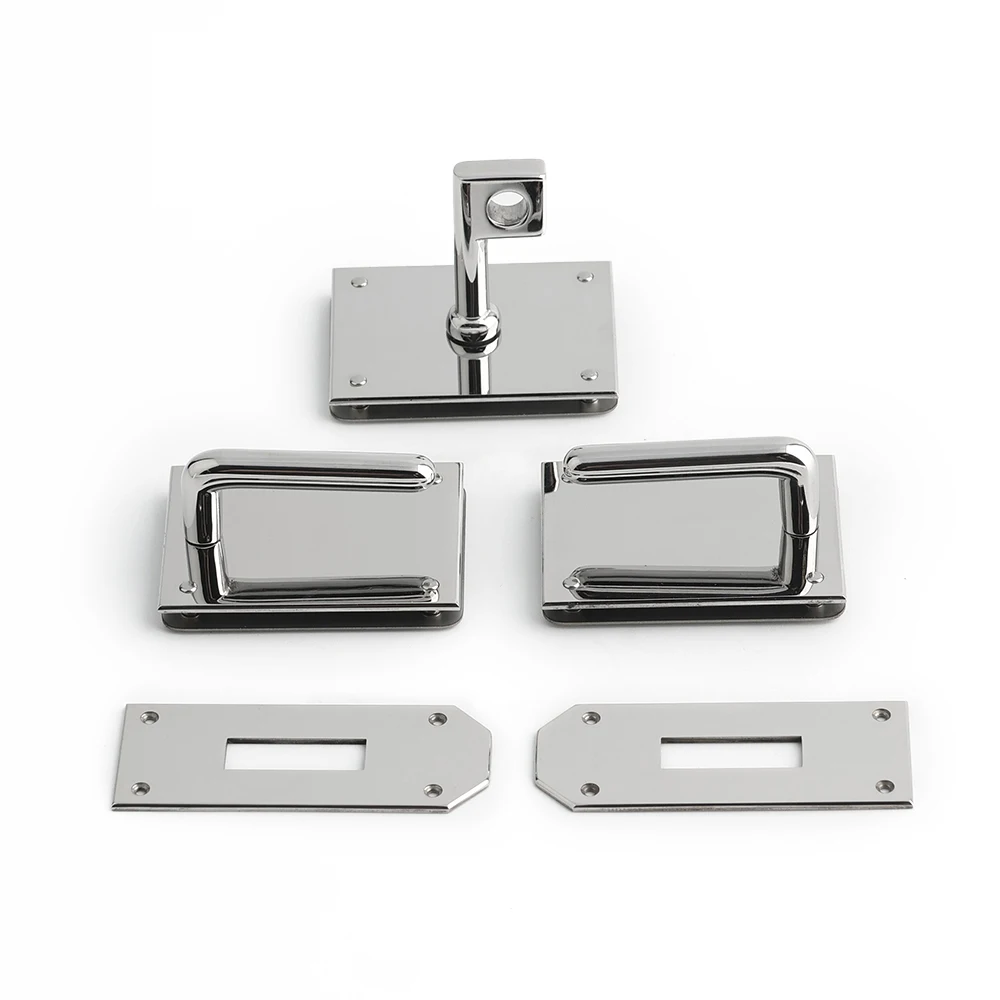 1/5/10Sets Stainless Steel Waist Bag Turn Twist Lock Set For Leather Women's Handbag Eyelet Clasp Lock Fanny Pack Accessories
