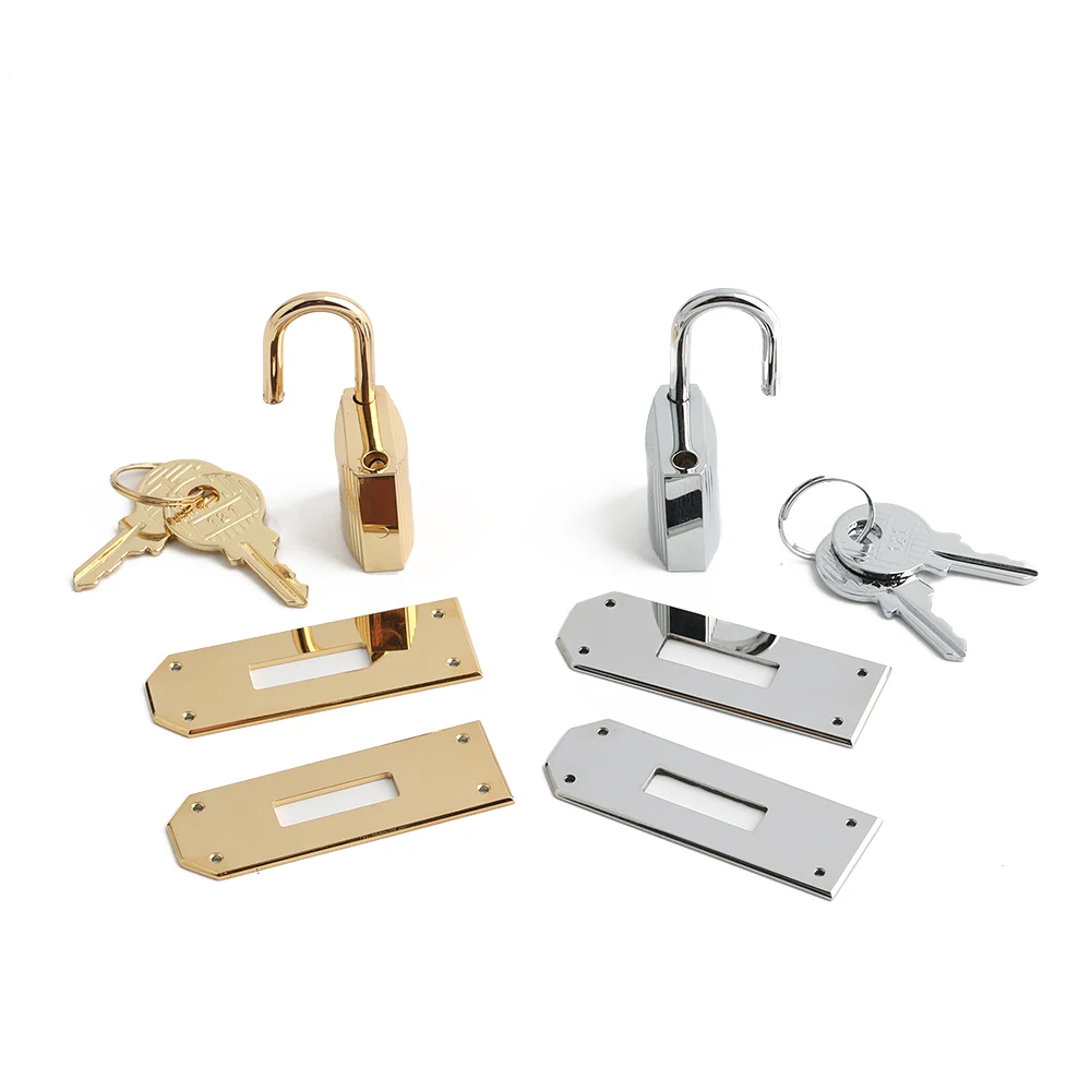 1/5/10Sets Stainless Steel Waist Bag Turn Twist Lock Set For Leather Women's Handbag Eyelet Clasp Lock Fanny Pack Accessories