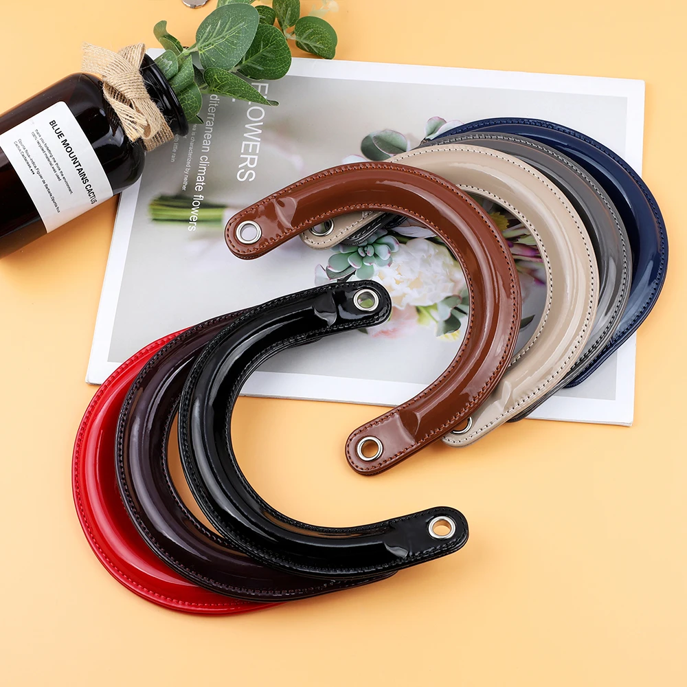 2pcs/lot Bag Handles Replacement for Handbags Women Shoulder Bag Strap Leather Bags Belt Solid Color Clasp Accessories Handle
