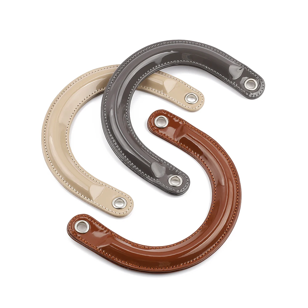 2pcs/lot Bag Handles Replacement for Handbags Women Shoulder Bag Strap Leather Bags Belt Solid Color Clasp Accessories Handle