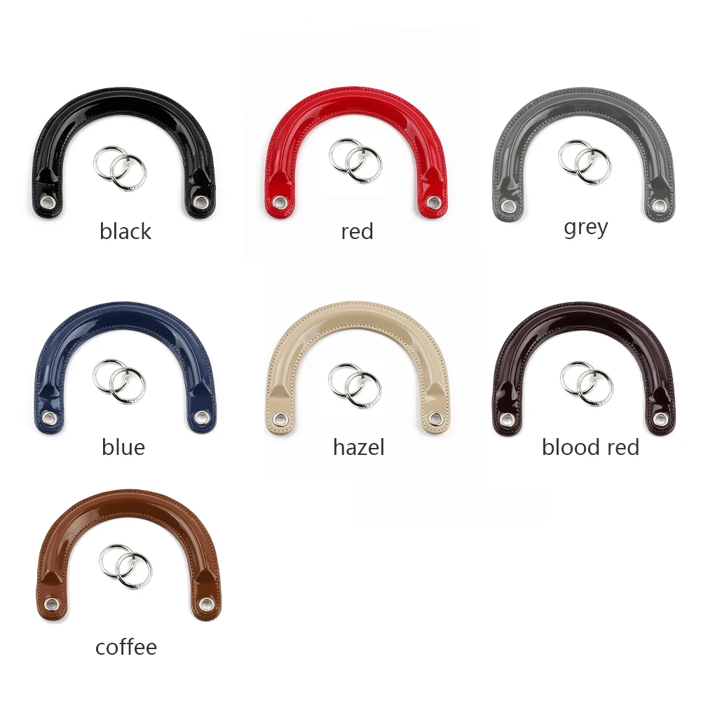 2pcs/lot Bag Handles Replacement for Handbags Women Shoulder Bag Strap Leather Bags Belt Solid Color Clasp Accessories Handle