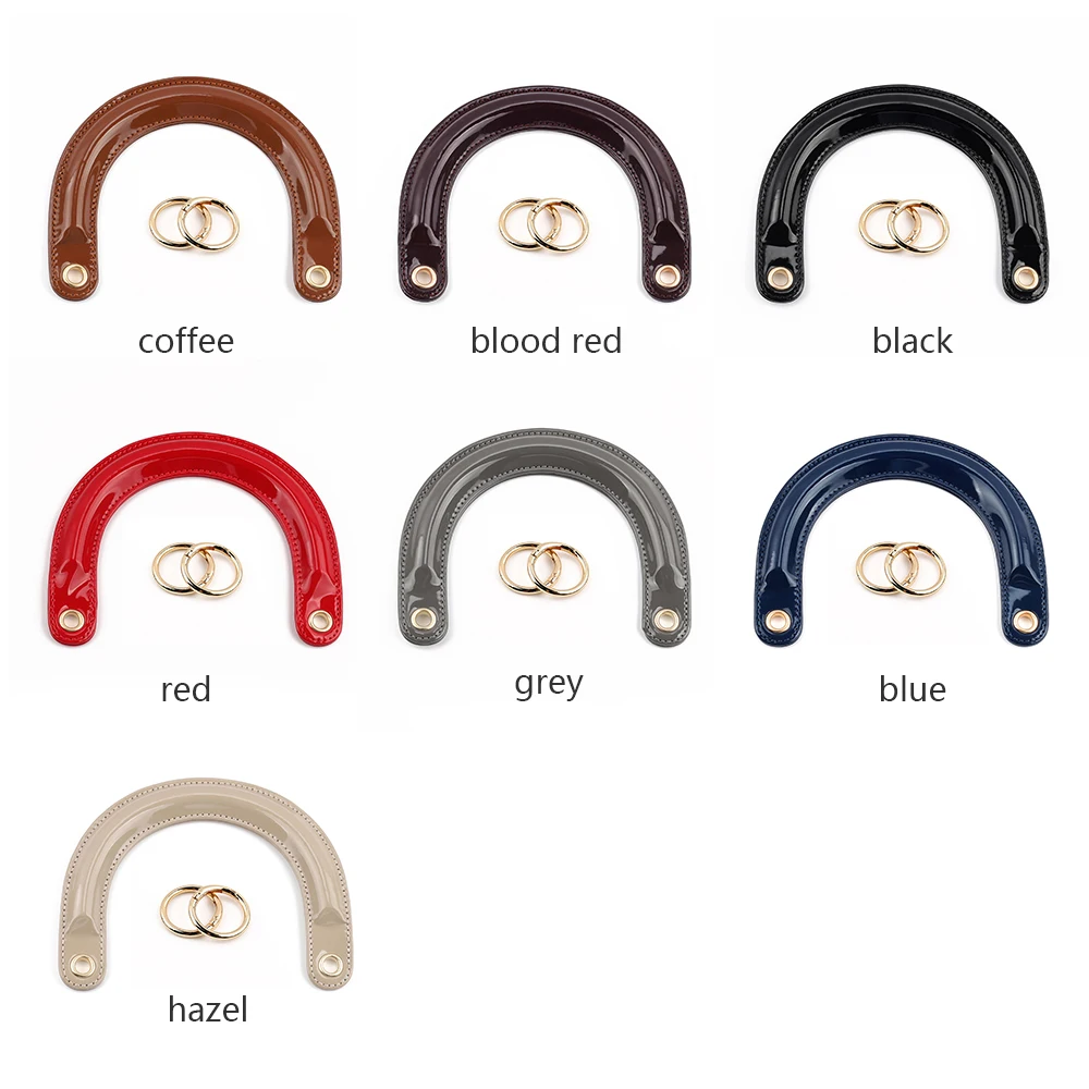 2pcs/lot Bag Handles Replacement for Handbags Women Shoulder Bag Strap Leather Bags Belt Solid Color Clasp Accessories Handle