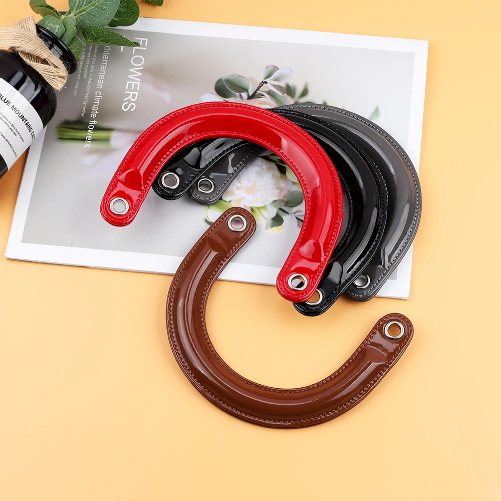 2pcs/lot Bag Handles Replacement for Handbags Women Shoulder Bag Strap Leather Bags Belt Solid Color Clasp Accessories Handle