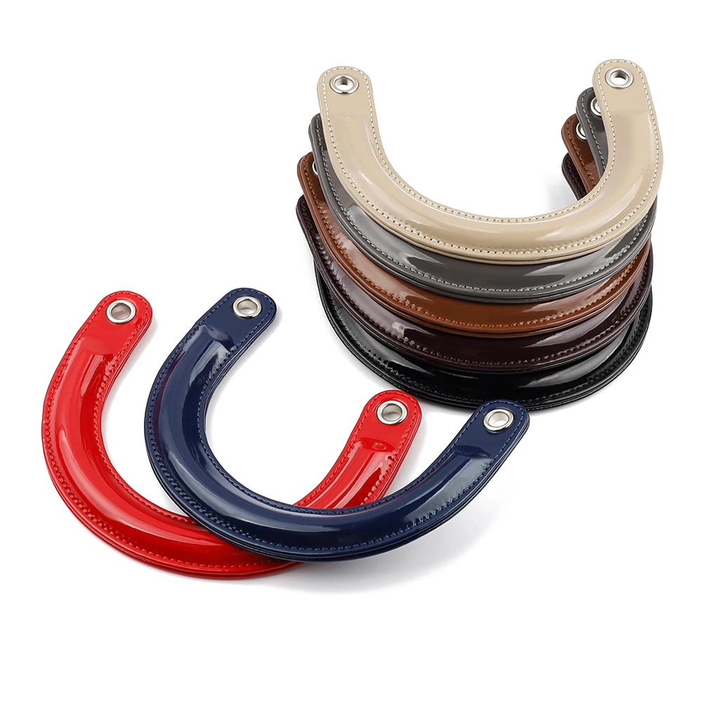 2pcs/lot Bag Handles Replacement for Handbags Women Shoulder Bag Strap Leather Bags Belt Solid Color Clasp Accessories Handle