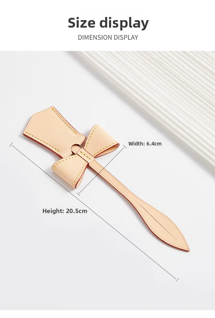 Bow leather charm for carryall women bag fashion durable exquisite workmanship bag decoration bag accessories