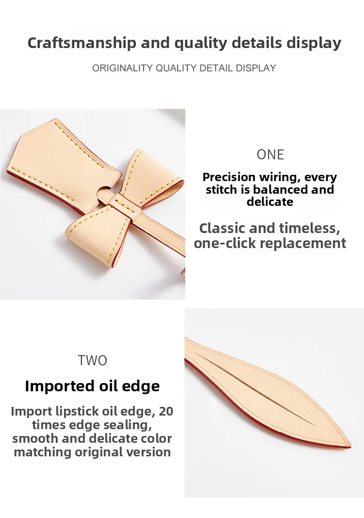 Bow leather charm for carryall women bag fashion durable exquisite workmanship bag decoration bag accessories