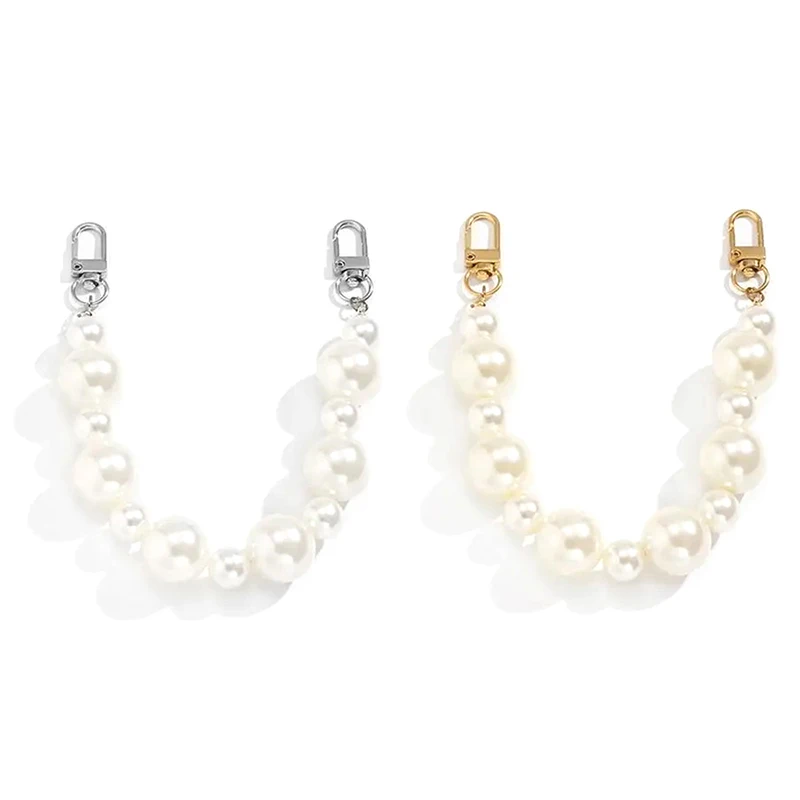 Fashion Imitation Pearl Bag Decoration Luggage Accessories Chain Women Handbag Shoulder Bag Strap Chain Decorative Pearl Chain