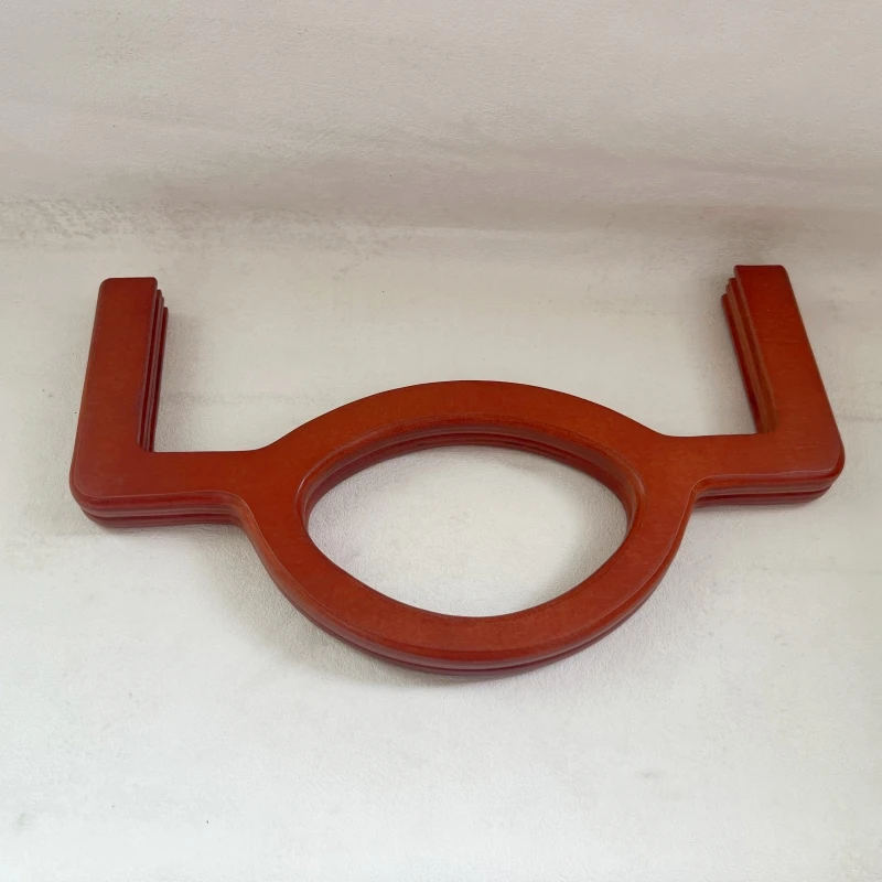 One Piece Wholesale China Factory 30 Cm Coffee Wooden Purse Frame Bag Handle DIY Accessories Wood Obag Handle Purse Frame