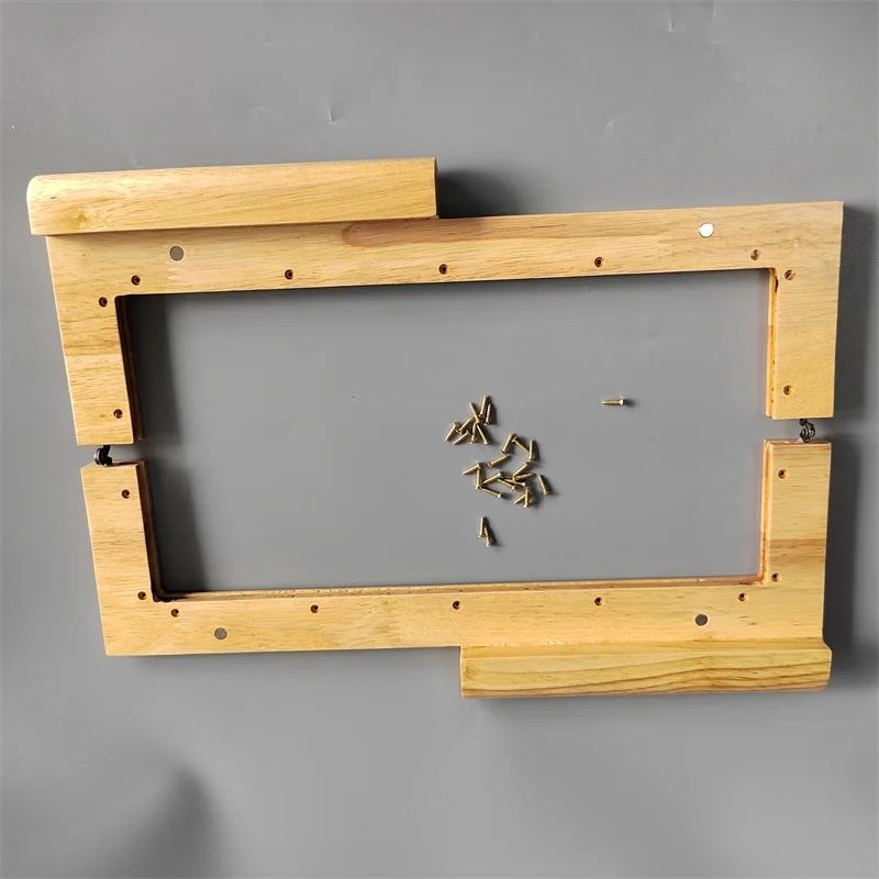Wooden Purse Frame Screw Style Glue on Purse Frame for Bag Making Purse Making Wallet Making Black Nature Obag Purse Frame Handl