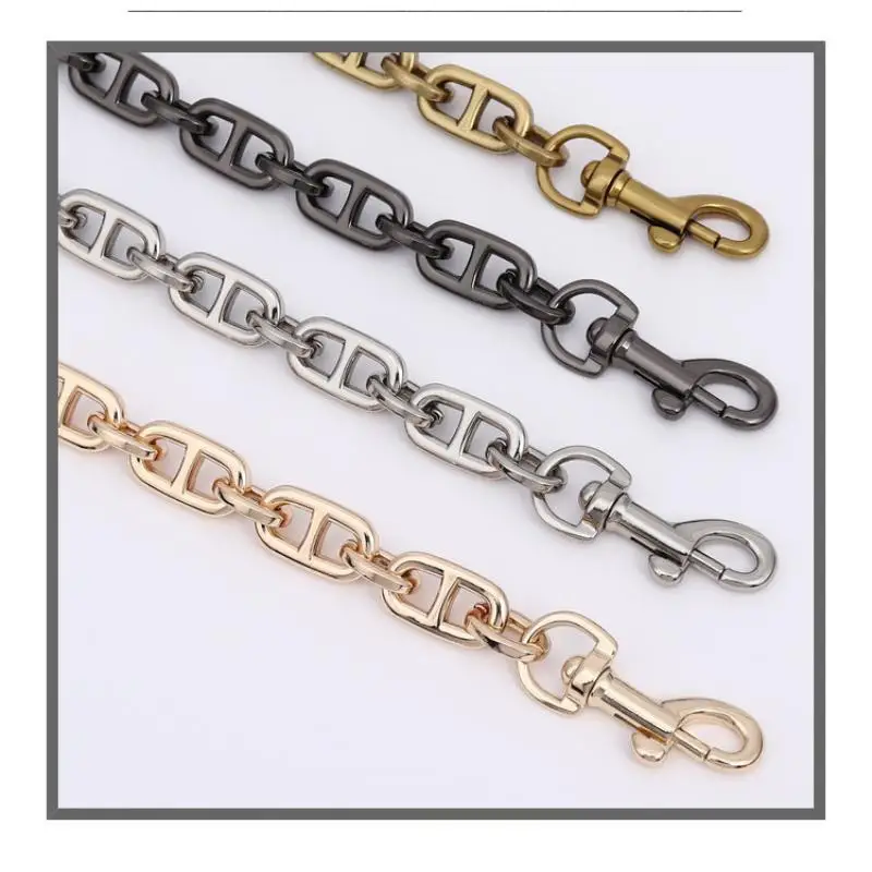 1.3cm Women Bag Chain Metal Zinc Chain Clasp Purse Replacement Brand Bag Parts Messenger Handbag Handle High Quality Profile