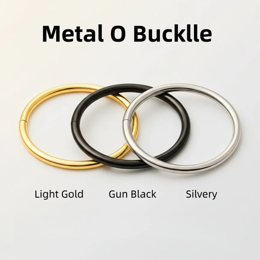 10-40pcs Metal O Ring Buckle 15-50mm Bag Strap Belt Webbing Clasps DIY Hardware Accessories