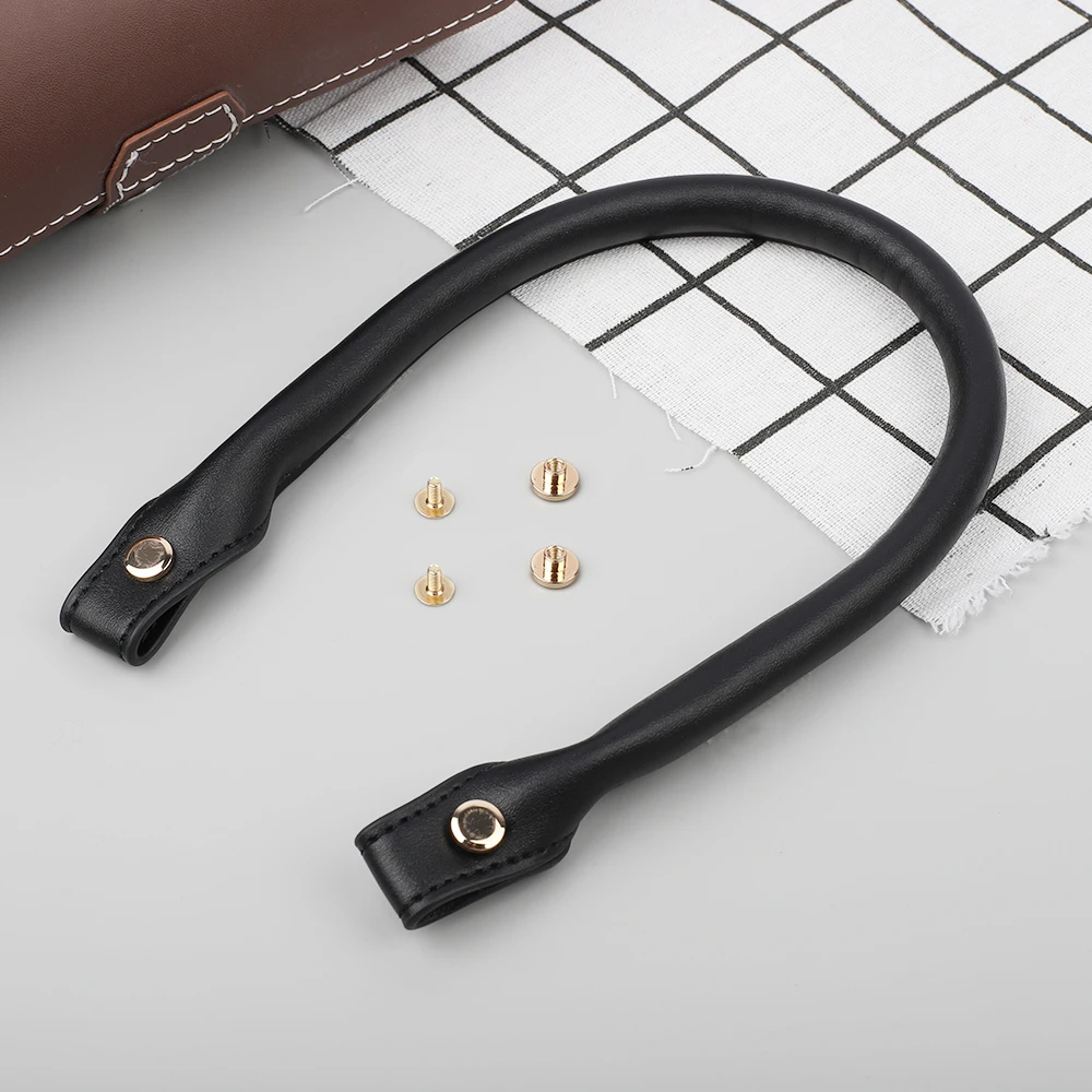 2pcs 45cm PU Leather Detachable Bag Handles Women Bags Shoulder Handbag Slim Handles Strap Belt DIY Replacement Accessories