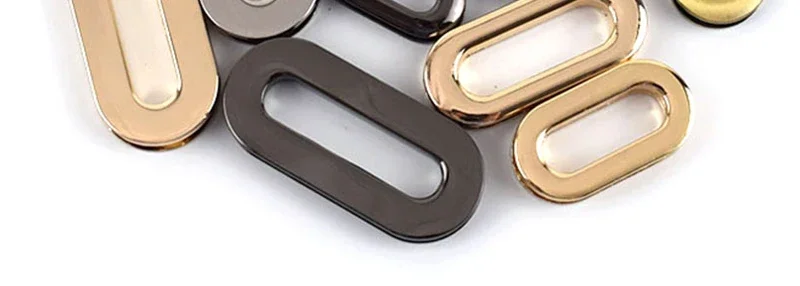 4Pcs Deepeel 18/25/32/38mm Metal Eyelets Screw Buckle Oval Grommet Hook for Bags Strap Shoes Clasp Luggage Hardware Accessories