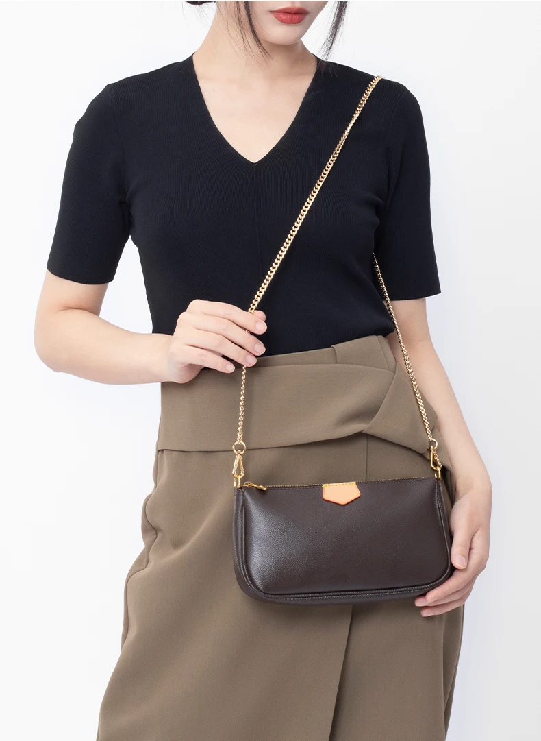 CRAZYSMITH Metal Bag Chain Transformation Bag Strap Replacement Underarm Crossbody Shoulder Handbag Extension Chains Accessories