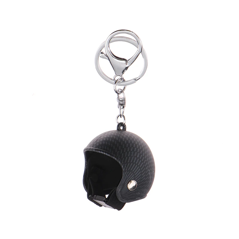 Creative Helmet Key Chain Pendant Fashion Safety Helmet Car Key Ring Bag Charm Decoration Motorcycle Club Fan Gift