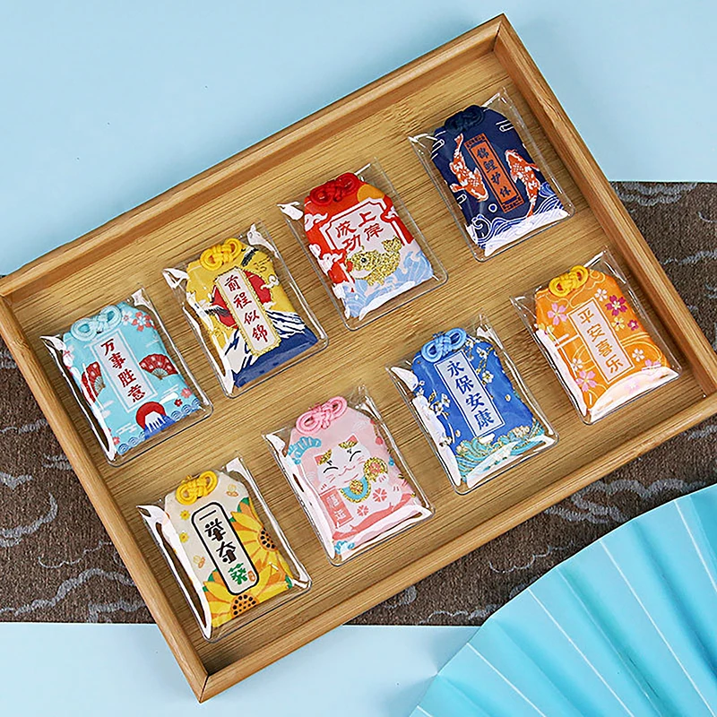 1pcs Kid Gift Pendant New Classic Japanese Prayer Imperial Amulet Omamori Fortune Success WorkGod Of Wealth Small Blessing Bag