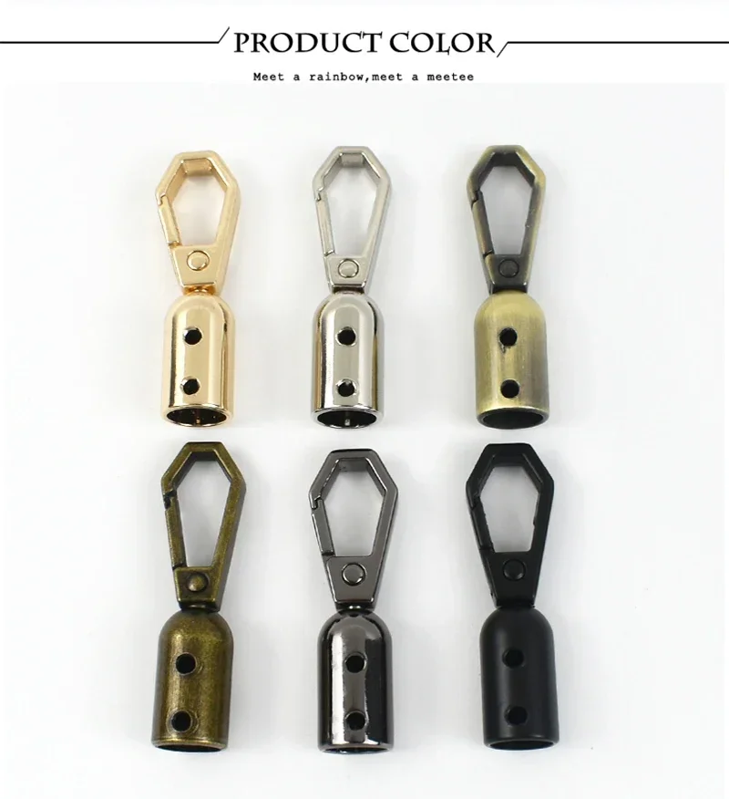 2/4/10/20Pcs Metal Bag Buckles Strap Cord Lock Tassel Cap Clip Clasp for Bags Straps Handbag Decor Hook Hardware Accessories