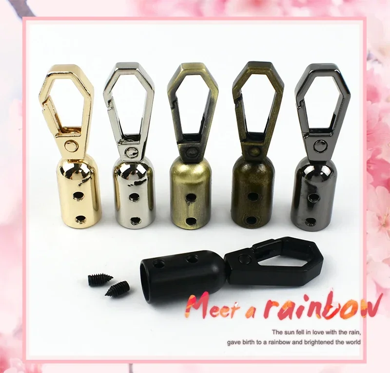 2/4/10/20Pcs Metal Bag Buckles Strap Cord Lock Tassel Cap Clip Clasp for Bags Straps Handbag Decor Hook Hardware Accessories