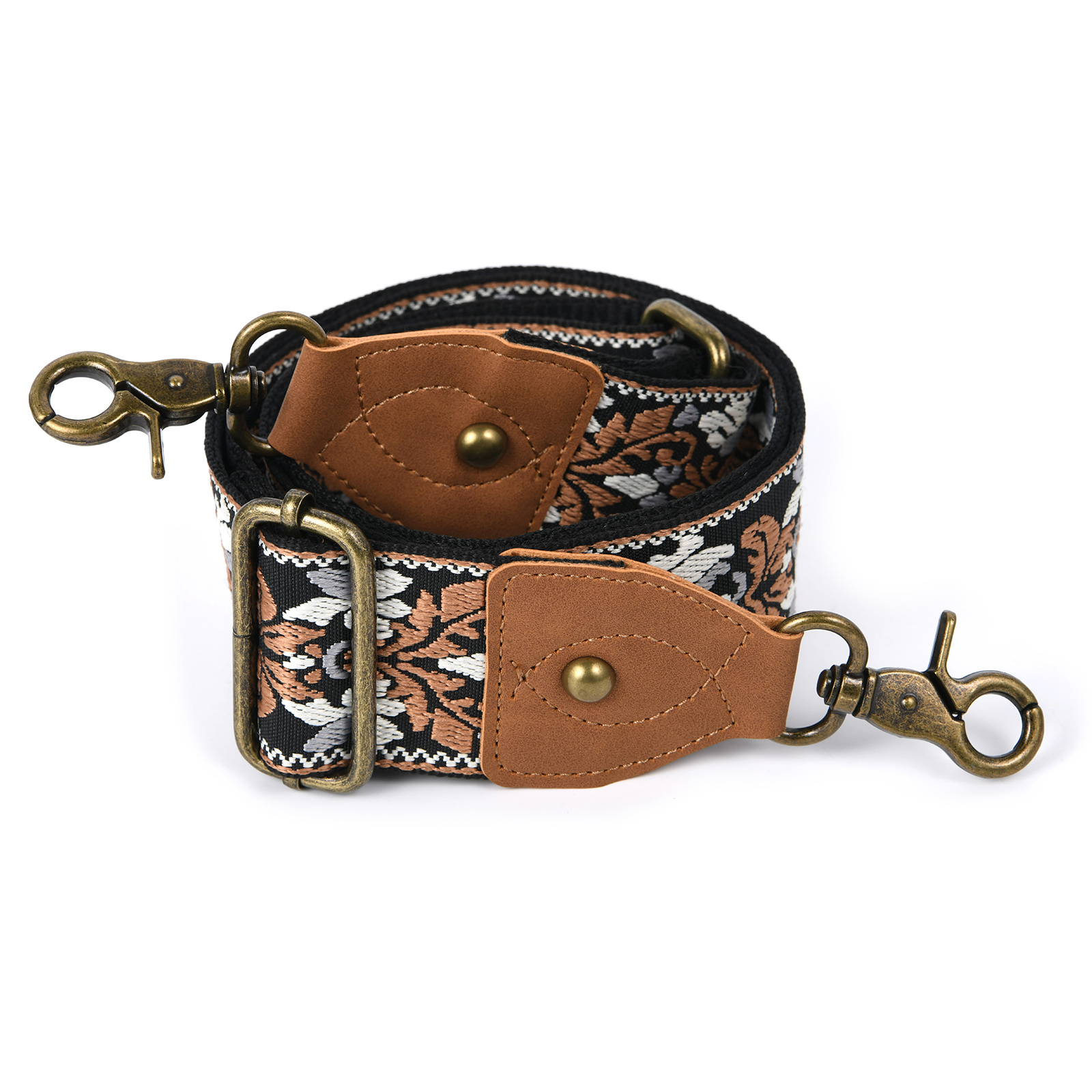 Ethnic Embroidery Wide Purse Straps For Women Shoulder Crossbody Bags,Replacement Guitar Strap,Wide Purse Strap For Handbags