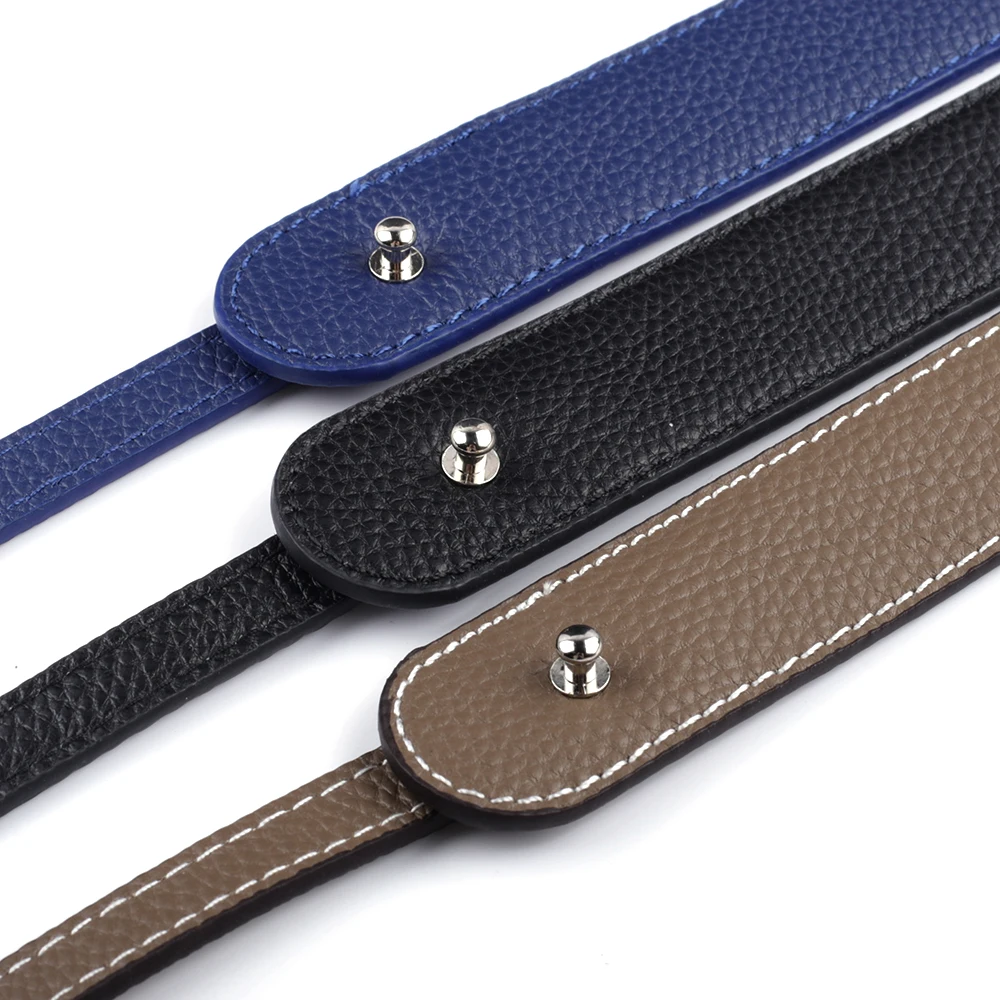Genuine Leather Bag Strap Women Handbag Belt Shoulder Messenger Crossbody Bag Wide Strap Replacement Lychee Pattern Bag Strap