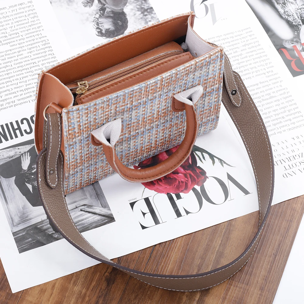 Genuine Leather Bag Strap Women Handbag Belt Shoulder Messenger Crossbody Bag Wide Strap Replacement Lychee Pattern Bag Strap