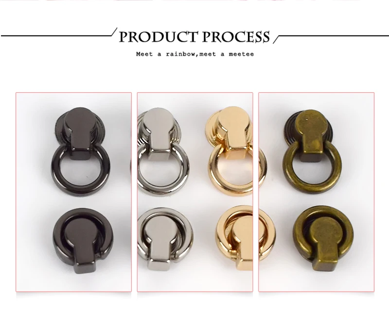 10/20Pc Deepeel 8x17mm Bag Side Clip Clasp Metal Ring Buckle Swivel Rivet Screw Handbag End Decoration Button Nail DIY Accessory