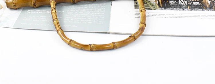 2/4Pcs 28/30cm Natural Bamboo Bag Handles Wooden Handle Purse Frame for Women's Handbag Woven-Bag DIY Handmade Bags Accessories
