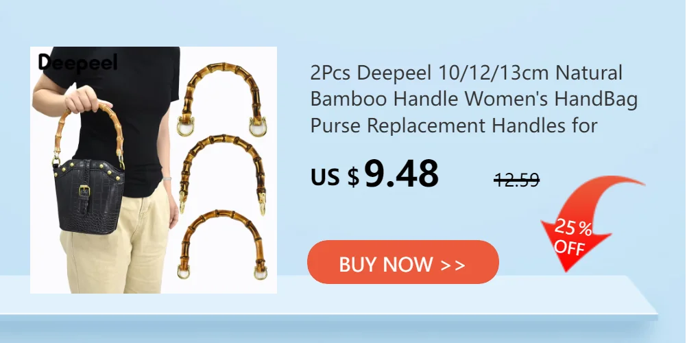 2/4Pcs 28/30cm Natural Bamboo Bag Handles Wooden Handle Purse Frame for Women's Handbag Woven-Bag DIY Handmade Bags Accessories