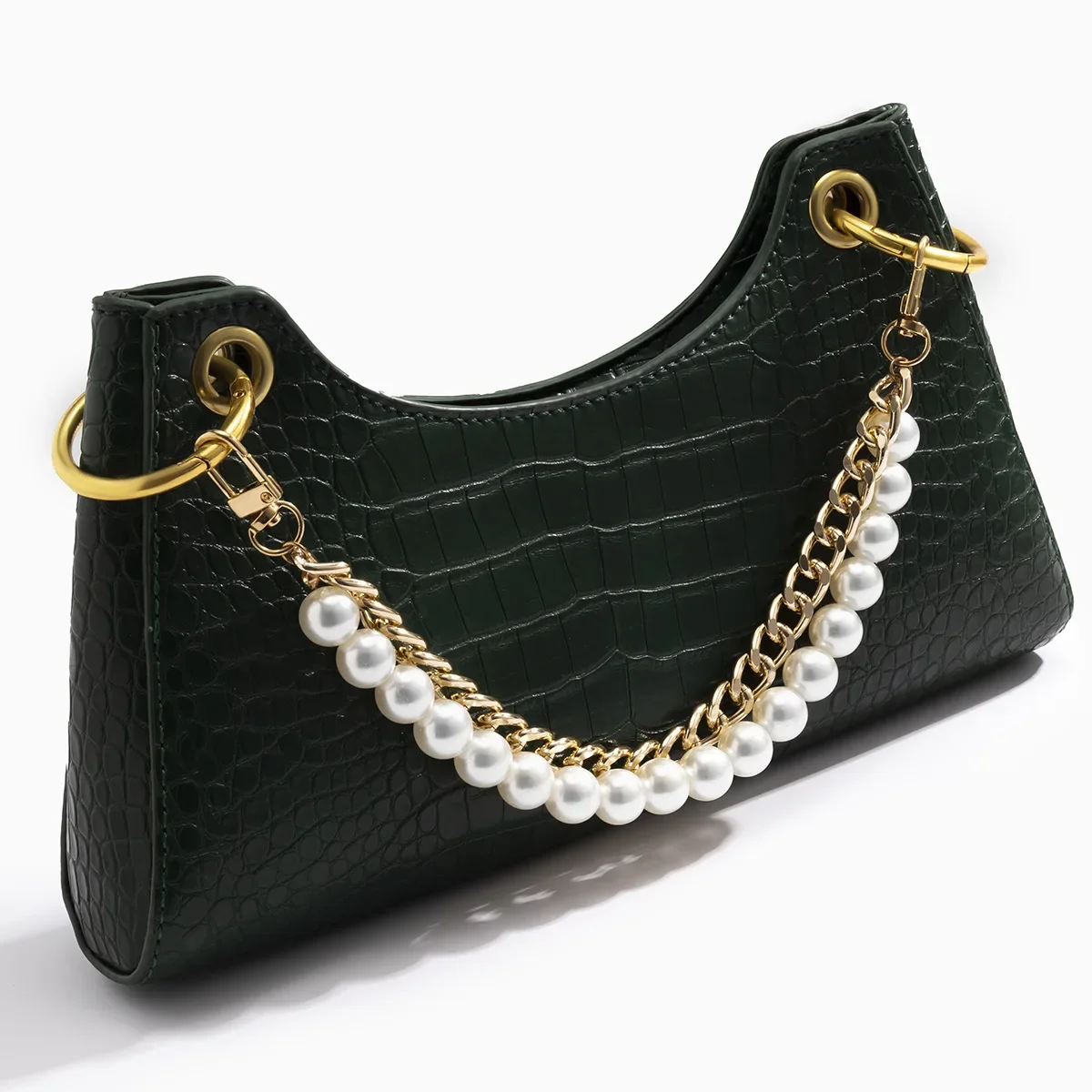 24cm Pearls Chain Strap For Handbag Fashion Accessories For Handbags Handles For Handbag Imitation Pearl Bag Chain Metal Chains