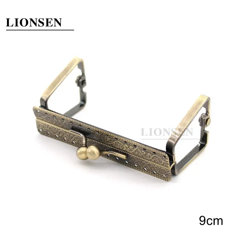 10pcs 7.5cm/ 9cm Metal Coin Purse Bag Antique Bronze Metal Coin Purse Frame small size Kiss clasp DIY bag hardware access