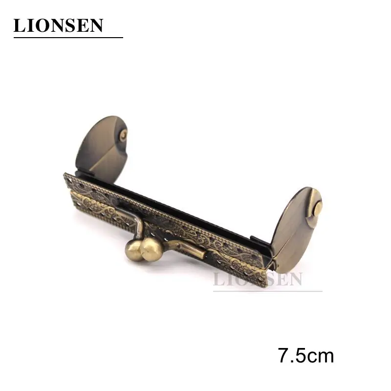10pcs 7.5cm/ 9cm Metal Coin Purse Bag Antique Bronze Metal Coin Purse Frame small size Kiss clasp DIY bag hardware access
