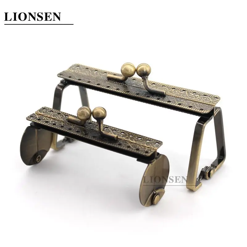 10pcs 7.5cm/ 9cm Metal Coin Purse Bag Antique Bronze Metal Coin Purse Frame small size Kiss clasp DIY bag hardware access