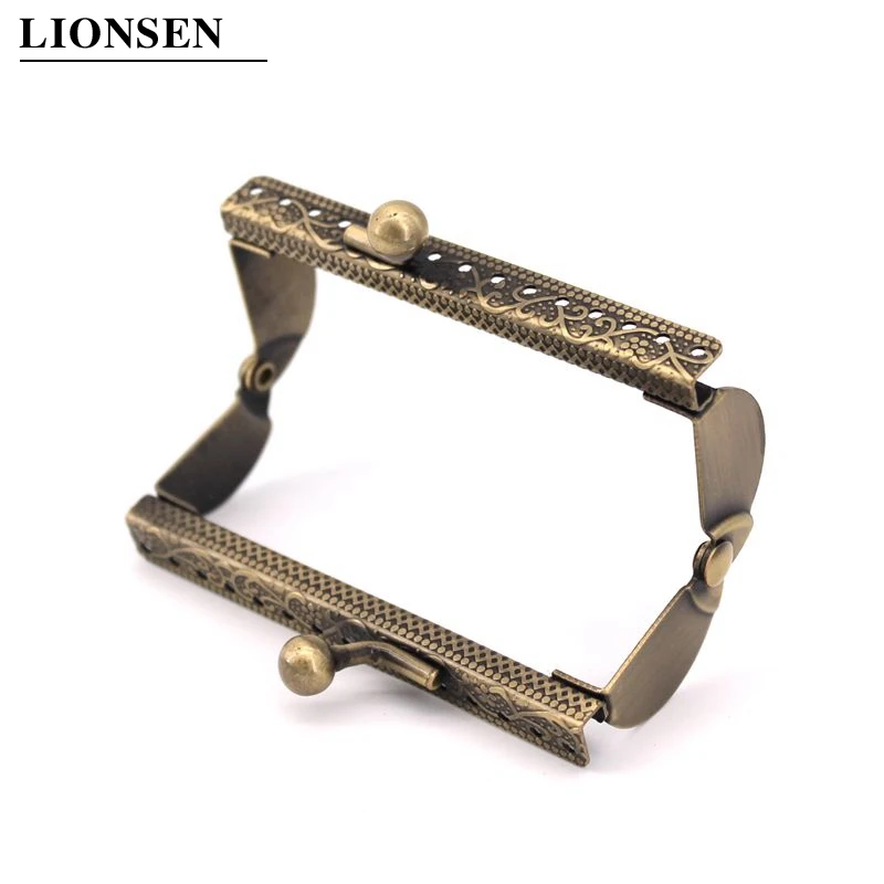 10pcs 7.5cm/ 9cm Metal Coin Purse Bag Antique Bronze Metal Coin Purse Frame small size Kiss clasp DIY bag hardware access