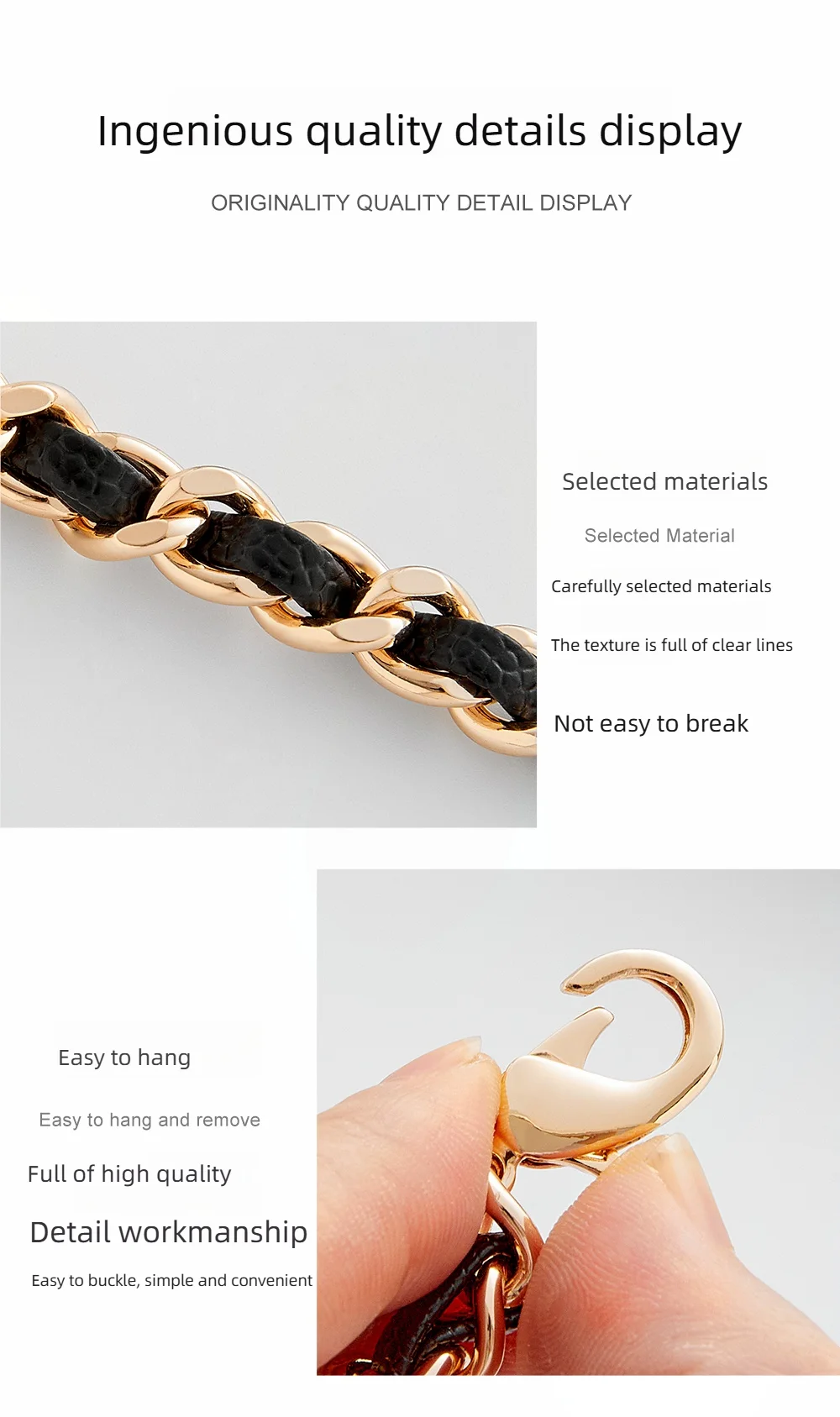 Bag chain for women bag fashion durable not easy to fade decorative chain bag modification bag accessories