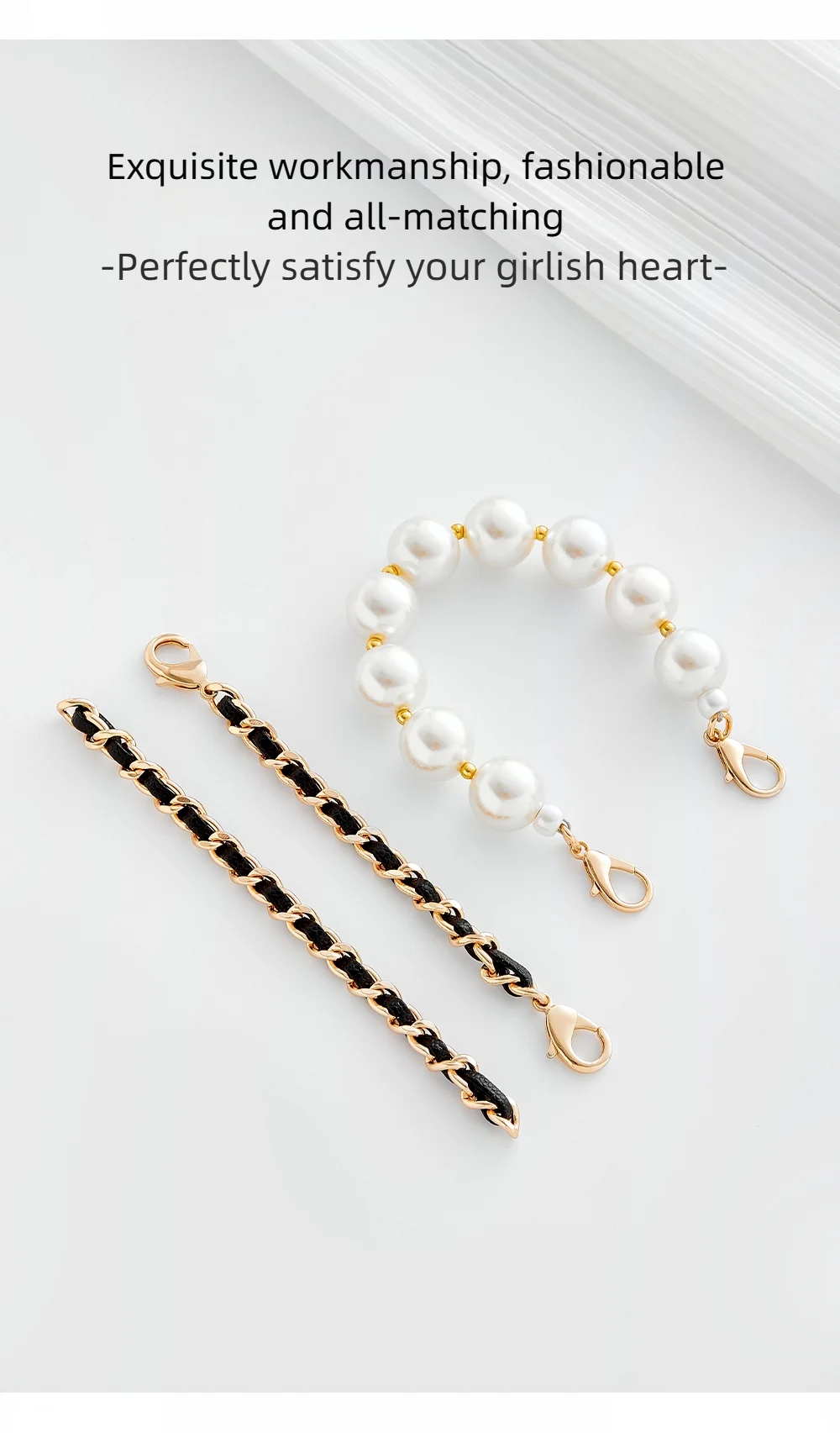 Bag chain for women bag fashion durable not easy to fade decorative chain bag modification bag accessories