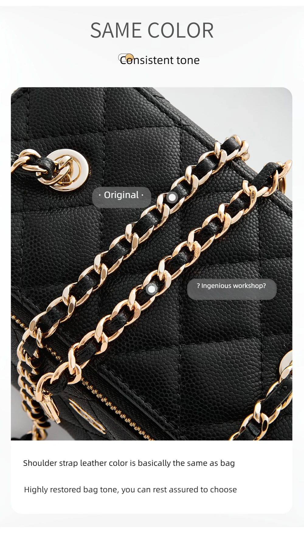Bag chain for women bag fashion durable not easy to fade decorative chain bag modification bag accessories