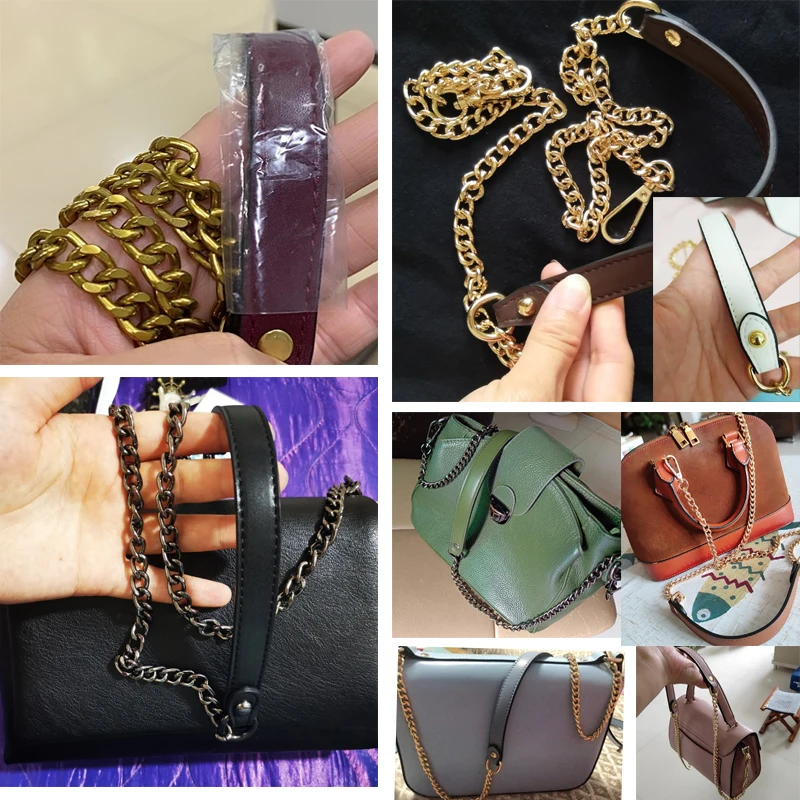Women Bag Straps Handbag Crossbody Bag Chains Belt Shoulder Bag Strap Replacement Strap Accessory Bag Part Belt For Bags