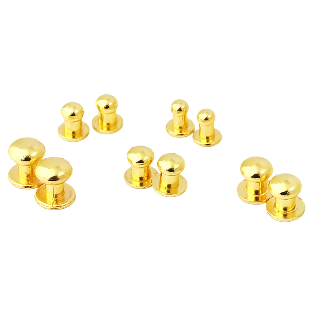 10-120Pcs 4/5/6/7/8/9/10MM Round Knob Rivets Metal Monk Head Screws Studs Alloy Nail Buckle Tack Cloth Button Bag Leather Crafts