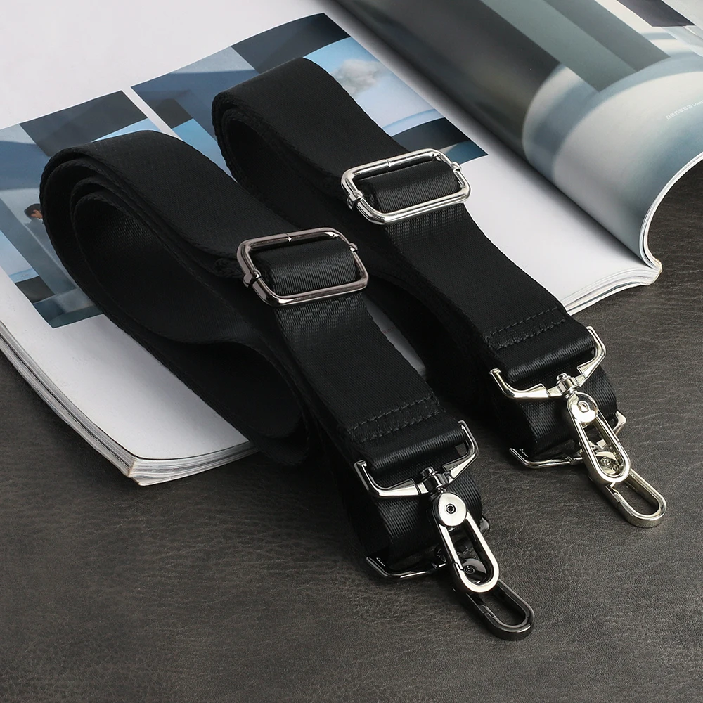 Nylon Shoulder Bag Strap for Briefcase Men Crossbody Shoulder Bags Strap Replacement Adjustable Black Women Bag Accessories