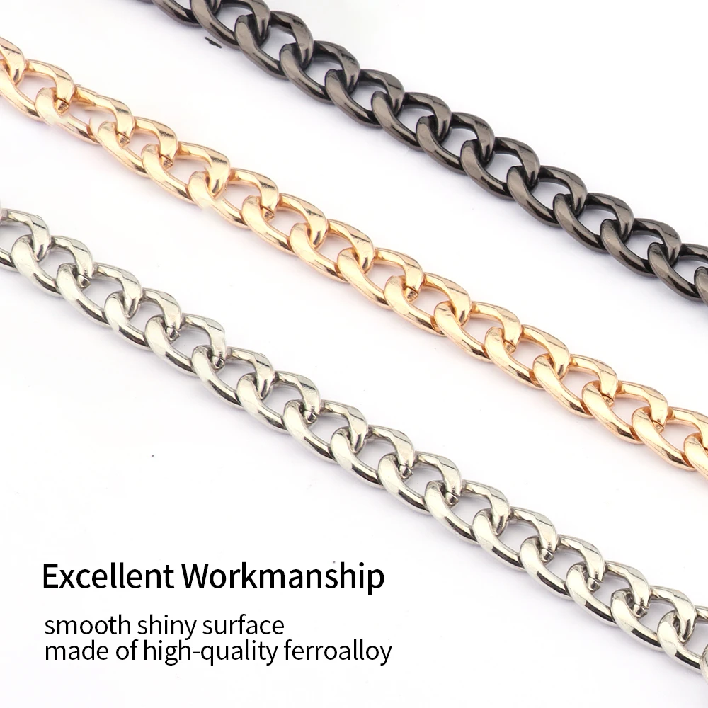 Metal Chain Strap for Bags DIY Handles Crossbody Accessories for Handbag Luxury Brand Detachable Replacement Purse Chain Strap