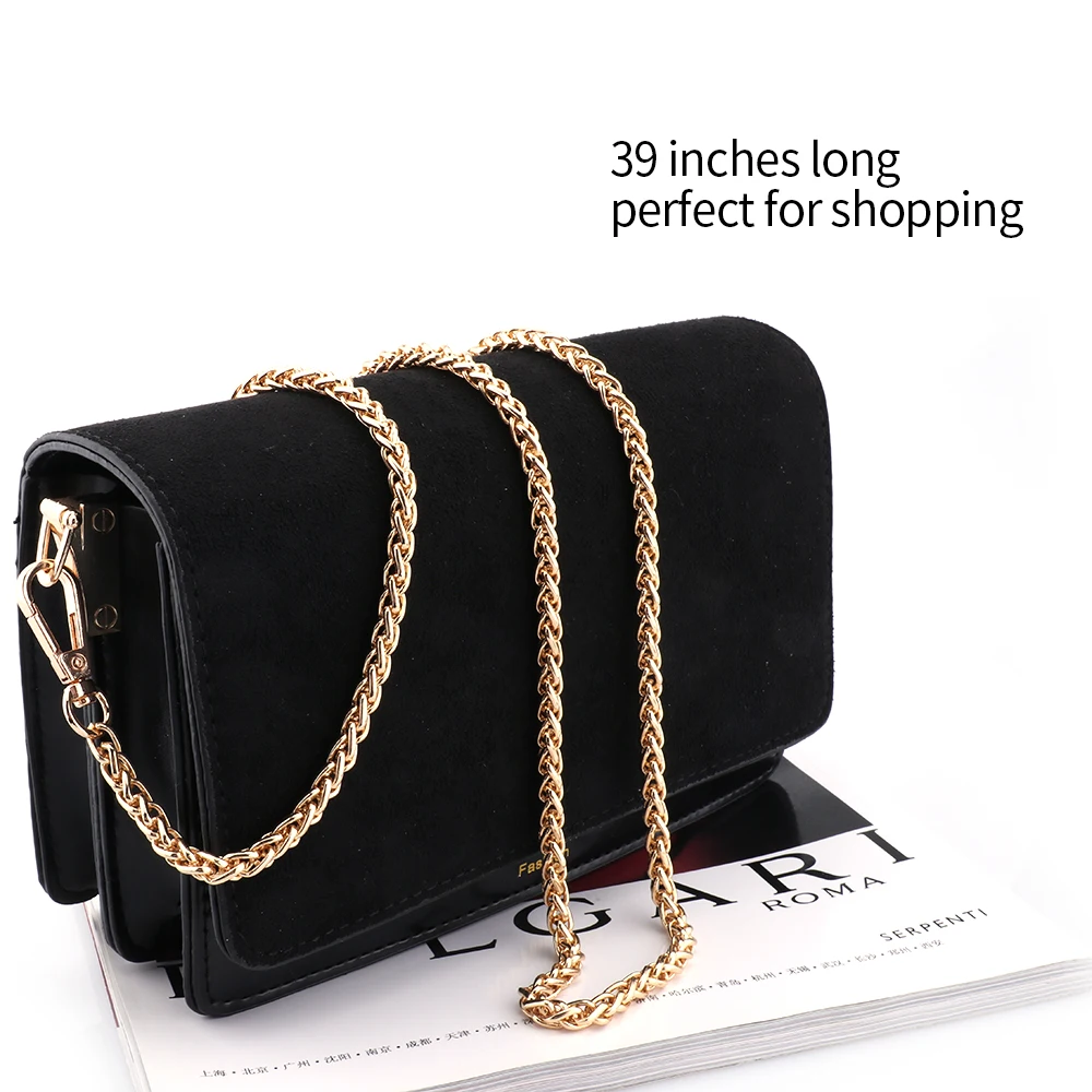 Metal Chain Strap for Bags DIY Handles Crossbody Accessories for Handbag Luxury Brand Detachable Replacement Purse Chain Strap